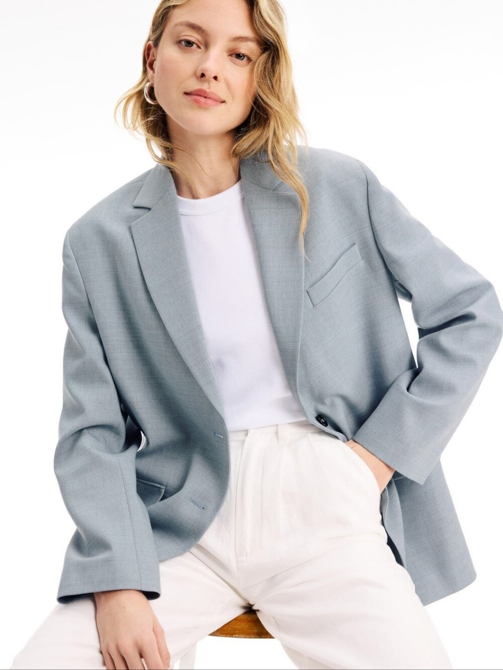 Anine Bing Quin Blazer Jacket Long Sleeves Size L